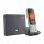 Gigaset S850A GO Hybrid-DECT Schnurlosetelefon platin/schwarz