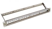 19\" Verteilerfeld 1HE 24-Port für Keystone Module