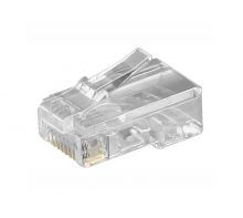 RJ 45 Westernstecker 8P8C für Flachkabel ungeschirmt