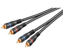 AVK 132-0300 Audio-Kabel 2xCinchstecker/2xCinchstecker 3,0m