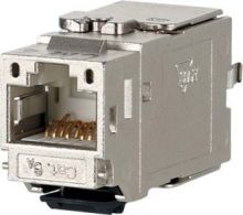 Cat.6A Keystone Modul 180° Jack RJ45 werkzeugfreie Montage