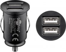 Dual-USB Auto Ladegerät mit zwei USB-Ports und max. 24W/4,8A (12