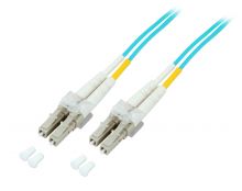 Duplex Jumper LC-LC 50/125µ OM3 LSZH 1,50 Meter aqua