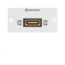 Konnect 50 alu HDMI Halbblende 3,0m Kabelpeitsche Aluminium elox