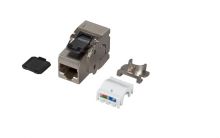 RJ45 Keystone STP Cat.6A 500MHz gewinkelt