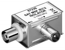 SAT MSF 2 Mantelstromfilter IEC-Stecker/IEC-Kupplung galvanische