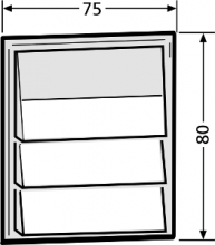 Tastenmodul mit 3 Klingeltaster  Einbau ab 2006  grau/7039