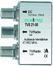 TVS 21-00 Verteilverstärker 2-fach CATV-tauglich
