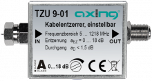 TZU 9-01 Kabelentzerrer 51218 MHz einstellbar | F-Buchse auf F-