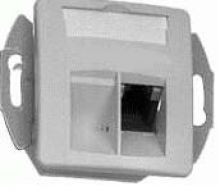 UAE-Anschlussdose Cat 3 RJ 45 8/8(8) EK LSA perlweiß RAL 1013